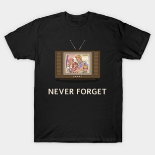 Never Forget Vintage Television T-Shirt